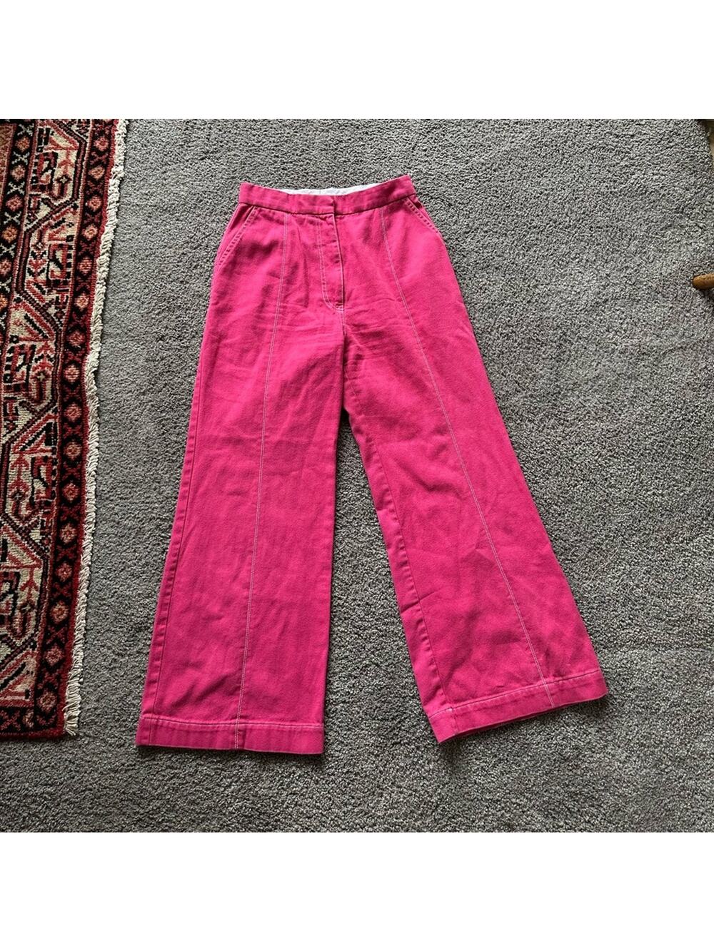 Thebe Magugu Pink Wide Leg Pants